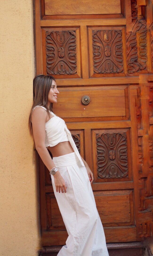 Pantalón Mónaco Off White