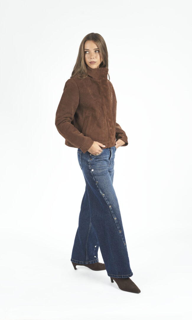 Chaqueta de Piel Verona Camel